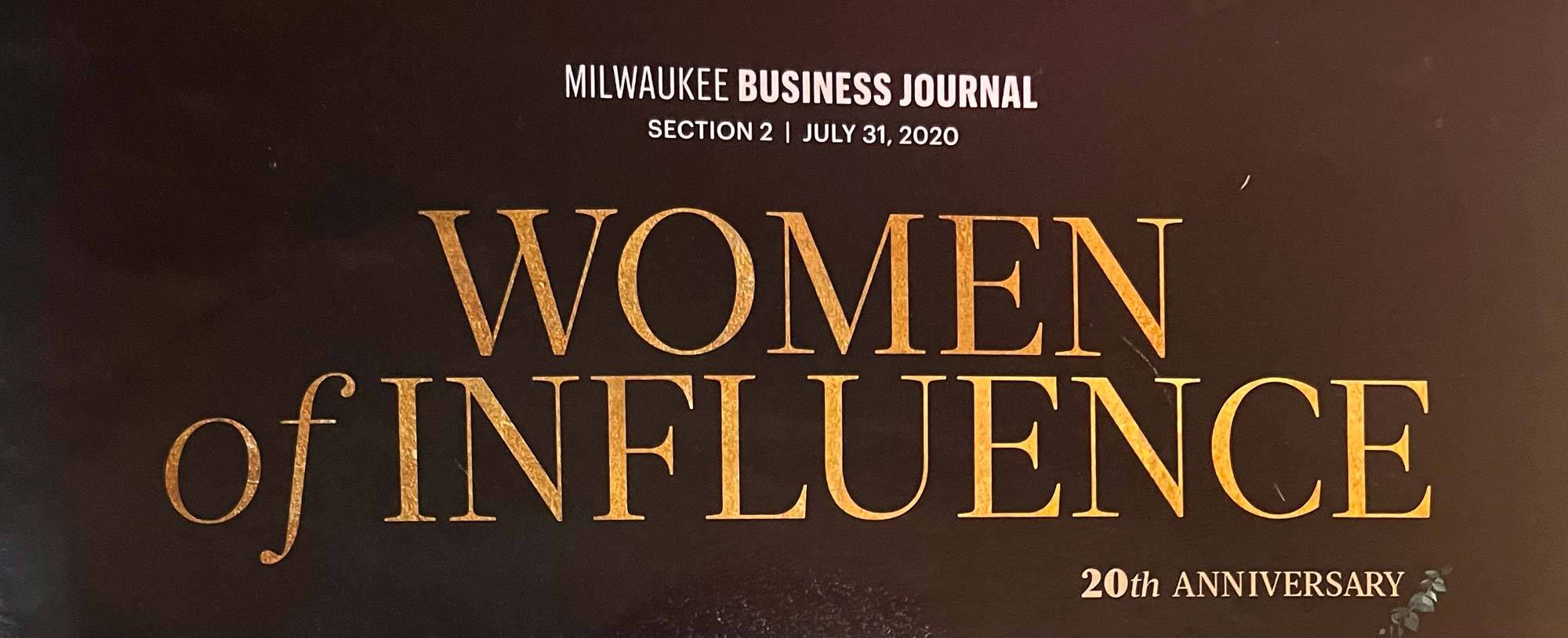 Milwaukee Business Journal 2020 Women Of Influence 20Th Anniversary